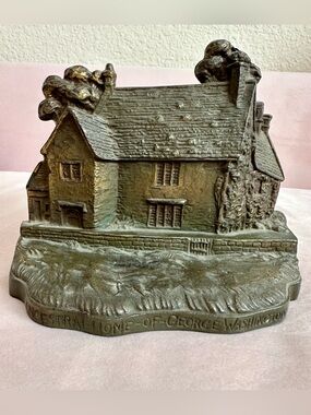 Antq Sulgrave Manor Northamptonshire Washingtons England Home Cast Iron Doorstop